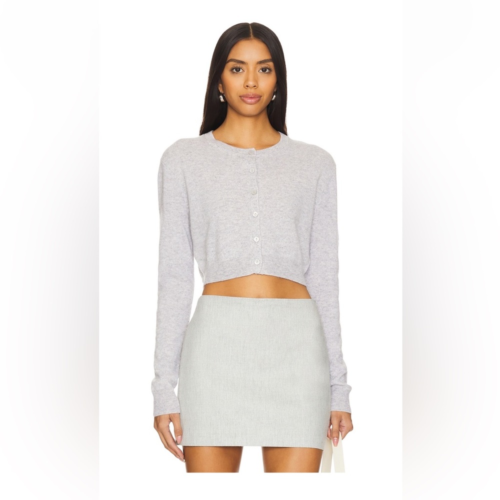 Enza Costa Cashmere Fitted Cardigan